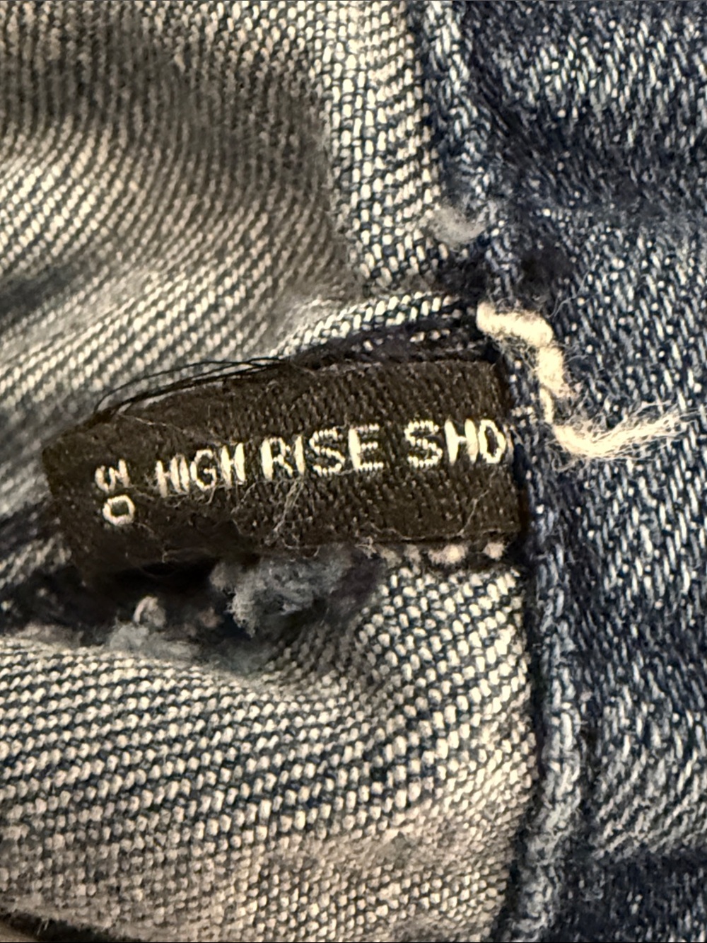 House of Harlow 1960 Braided High Rise Denim Shorts Size 30 Fits 28 Boho - Picture 8 of 13